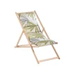 NP CRÉATION Chilienne matelassée Serenea en coton Jardin privé - 127 x 56 x 3,5 cm
