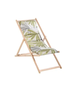 NP CRÉATION Chilienne matelassée Serenea en coton Jardin privé - 127 x 56 x 3,5 cm