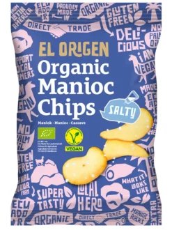 New EL ORIGEN Chips manioc au sel bio - 80 g
