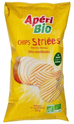 Hot APERIBIO Chips striées bio Apéri Bio - 125 g