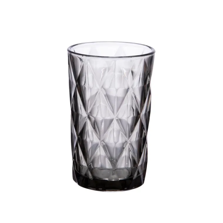 BASTIDE Chopes hautes en verre gris Diamond - 6 x 340 ml
