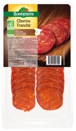 New BONNETERRE Chorizo d’Espagne en tranches bio 100 g