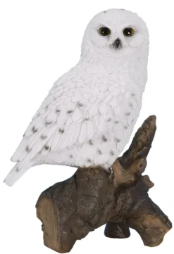 New RIVIERA Chouette Harfang en résine coloris blanc - 33 cm