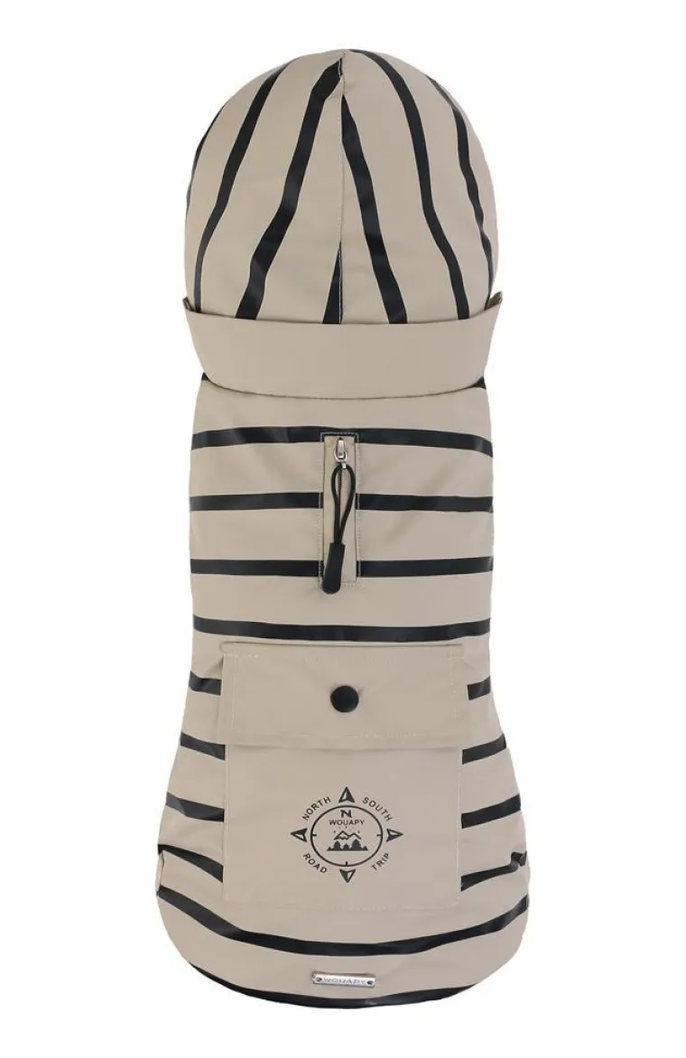 New WOUAPY Ciré pour chien coloris beige rayé Basic - Taille L