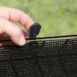 New NORTENE Clip de fixation Fixatex pour Natte noir 34x20 cm