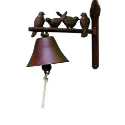 Outlet ESSCHERT DESIGN Cloche les oiseaux fonte 21,5x11,5x19 cm