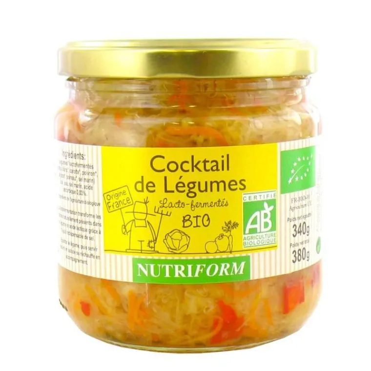 New NUTRIFORM Cocktail de légumes lacto-fermentées bio 380g