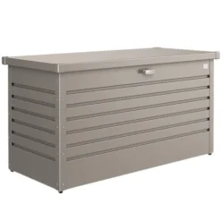 Sale BIOHORT Coffre de jardin 130 en acier galvanisé coloris gris quartz métallique - 134 x 62 x 71 cm