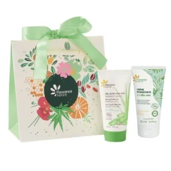 Hot FLEURANCE NATURE Coffret duo aloe vera avec sac Cosmos Organic - 2 x 50 ml
