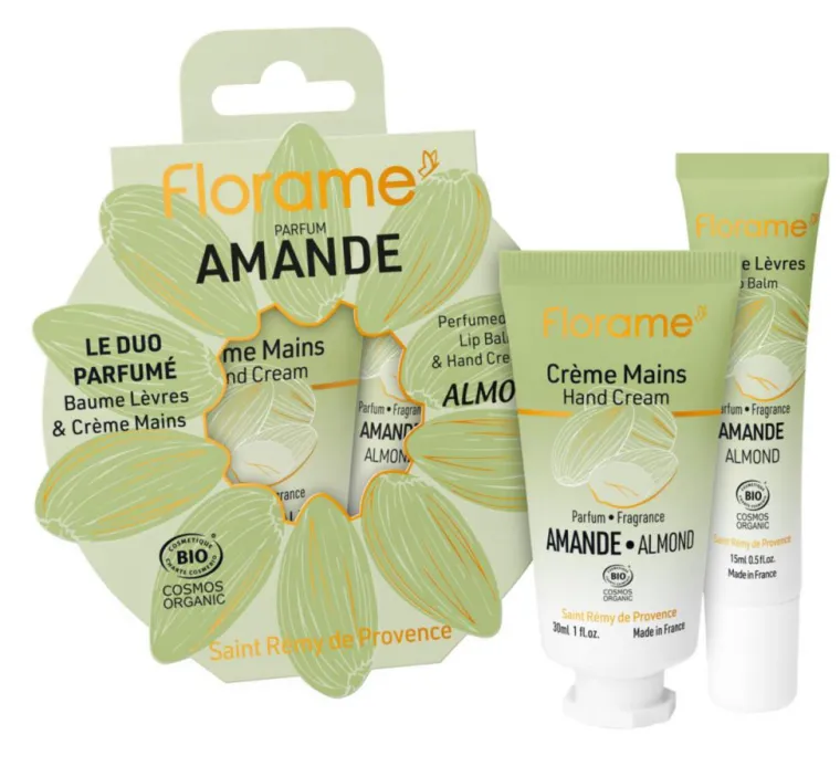 Hot FLORAME Coffret duo parfumé amande Cosmos Organic