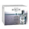 New MAISON BERGER PARIS Coffret lampe essentielle carrée avec 2 recharges de 250 ml