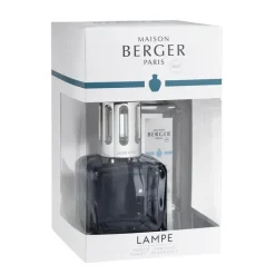 New MAISON BERGER PARIS Coffret lampe glaçon grise avec parfum thé blanc pureté