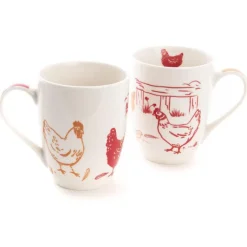 New AMADEUS Coffret mug en céramique coloris multicolore Maggie – 350 ml (produit vendu à l'unité, livré aléatoirement parmi deux modèles)