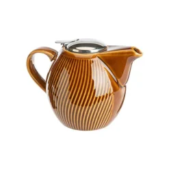 Online BASTIDE Coffret théière 0,9 L et 4 gobelets en grès marron Mao - les 5 pièces