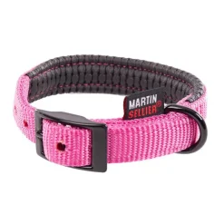 Hot MARTIN SELLIER Collier droit Confort pour chien coloris rose - 1,6x35 cm