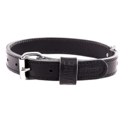 Hot MARTIN SELLIER Collier en cuir double épaisseur pour chien coloris noir - 65 cm