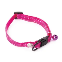 New MARTIN SELLIER Collier en nylon pour chat Flash rose