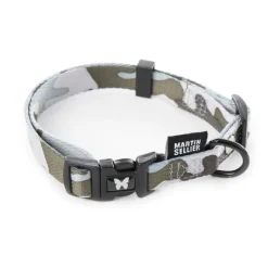 Clearance MARTIN SELLIER Collier réglable camouflage gris 30/35x1,5 cm