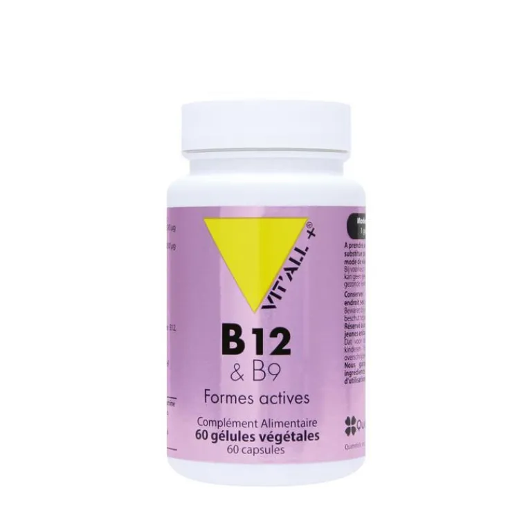 Clearance VIT'ALL+ Complexe de vitamines B12 et B9 vit’all + en format de 60 gélules