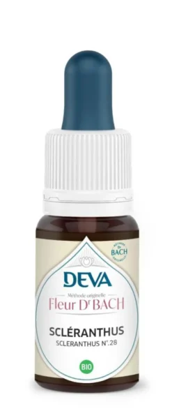 New DEVA Complément alimentaire fleur de Bach scleranthus bio - 15 ml