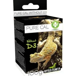 Discount REPTILE PLANET Complément de calcium sans vitamine D3 pour reptile et amphibien Pure Cal - 100 g
