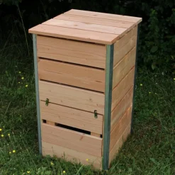 MON PETIT POTAGER Composteur steel en bois 50 x 45 cm - 148 L