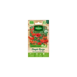 Discount VILMORIN Coquelicot Simple rouge Bio - graines à semer