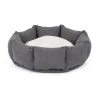 Best SCRUFFS Corbeille pour chat en tissu gris anthracite Eco Eden - 45 cm