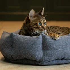 Best SCRUFFS Corbeille pour chat en tissu gris anthracite Eco Eden - 45 cm