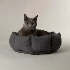 Best SCRUFFS Corbeille pour chat en tissu gris anthracite Eco Eden - 45 cm