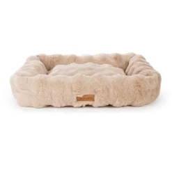Hot SCRUFFS Corbeille pour chien Alpine coloris beige en tissu Taille L - 75 x 60 cm