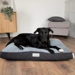 Best SCRUFFS Couchage orthopédique pour chien coloris gris Harvard - Taille L 100 x 70 x 12 cm
