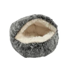 New BOBBY Couchage pour chat coloris noir Bulle Poilu Bicolor - Taille S