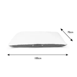 New SCRUFFS Couchage pour chien coloris gris coussin Eco Eden - Taille L 100 x 70 cm