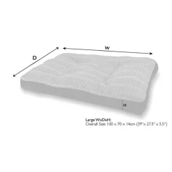 Sale SCRUFFS Couchage pour chien coloris gris coussin Ellen - Taille L 100 x 70 x 10 cm