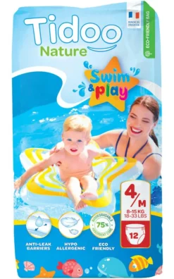 New TIDOO Couches de bain Swim & play 8/15kg Taille 4 - certifiées FSC® x 12