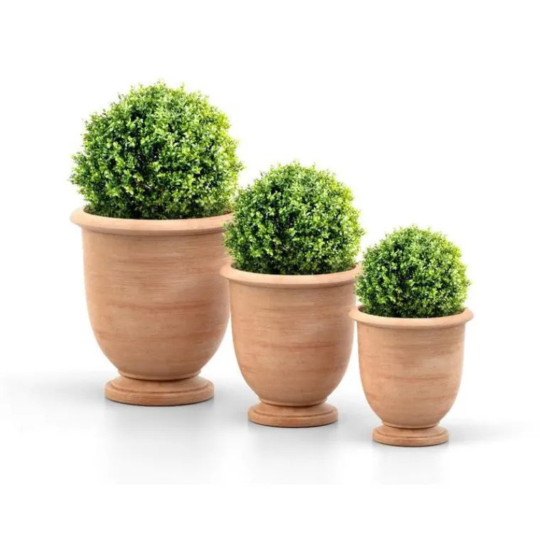 Outlet POTERIE GOICOECHEA Coupe coloris terre claire Ederra - Ø 37 x H 39 cm