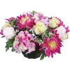 Clearance RIVIERA Coupe de fleurs artificielles Hortensia Bouton de rose et Chrysanthème