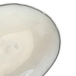 Discount Coupelle ovale en aluminium blanc verni - 25,5 x 19,4 x 5 cm