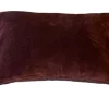 Best SAFECO Coussin bordeaux en velours Cabernet - 20 x 35 cm