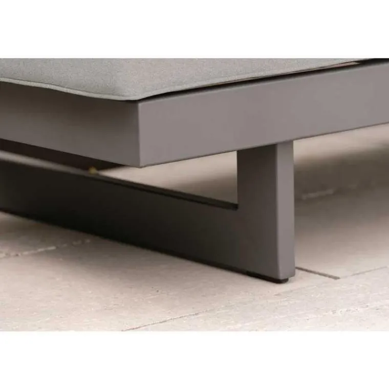 Online STERN Coussin d'assise coloris gris en polyacrylique Holly - 72 x 72 x 10 cm