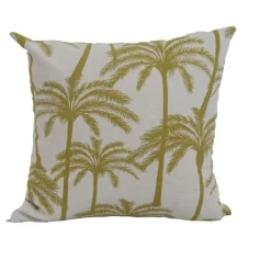 Discount NP CRÉATION Coussin déco carré en polyester/coton jaune moutarde Zabeth - 40 x 40 x 15 cm