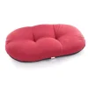 MARTIN SELLIER Coussin ovale en ouatine rouge 87x57 cm