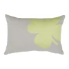 Online FERMOB Coussin rectangulaire trèfle gris argile 44 x 30 cm