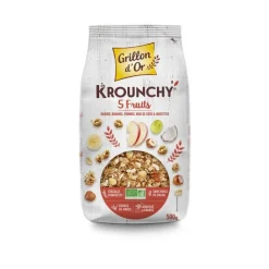 Clearance GRILLON D'OR Céréales Krounchy 5 fruits bio en sachet de 500 g