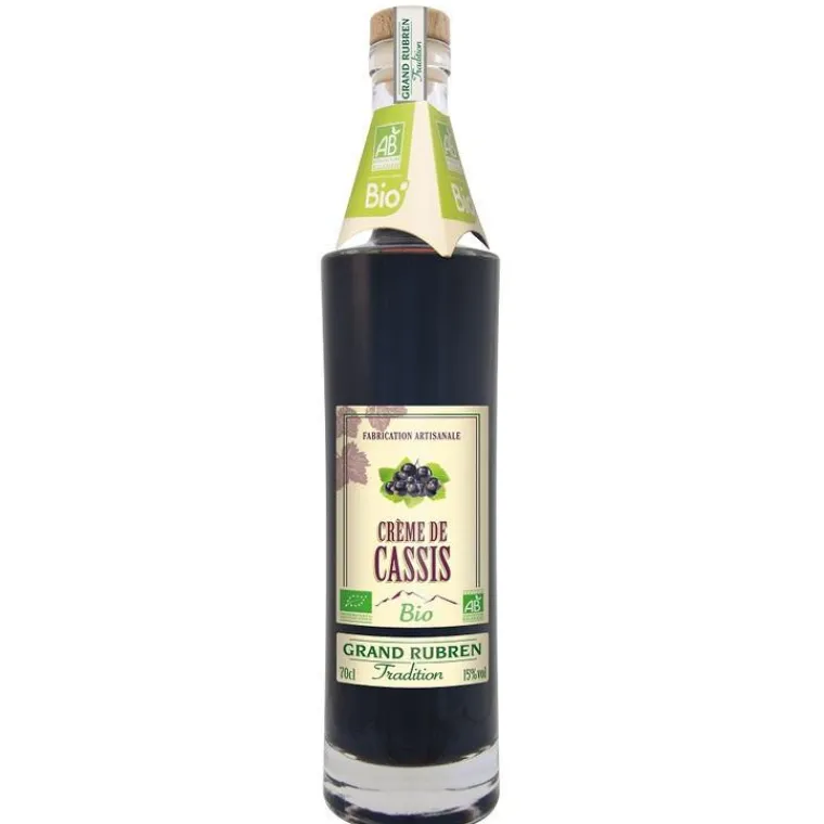New GRAND RUBREN Crème de cassis bio - 70 cl
