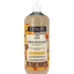 Online COSLYS Crème de douche bio relaxante châtaigne caramel en flacon pompe - 250 ml