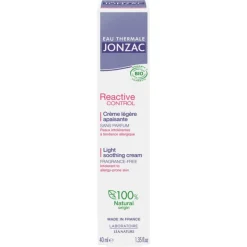 Sale EAU THERMALE JONZAC Crème légère apaisante Reactive Control - 40 ml