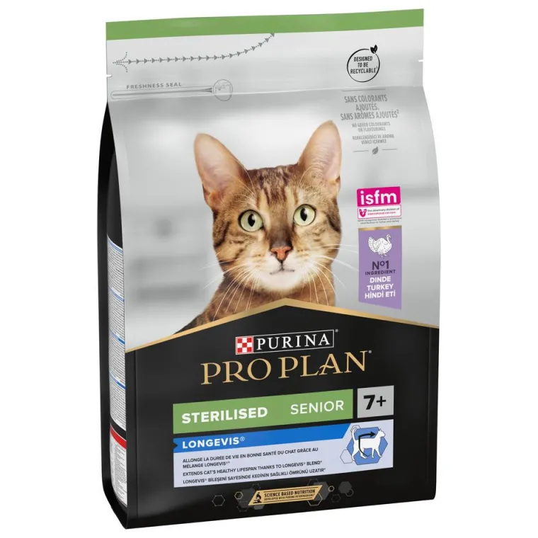 PRO PLAN Croquette pour chat adulte stérilisé de plus de 7 ans - 3 kg