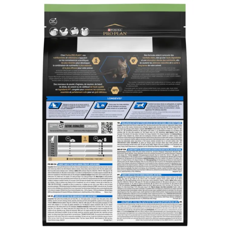 PRO PLAN Croquette pour chat adulte stérilisé de plus de 7 ans - 3 kg